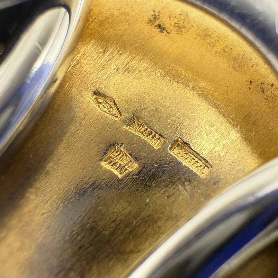 BVLGARI ブルガリ キーリング 750 オニキス 総重量13.4g