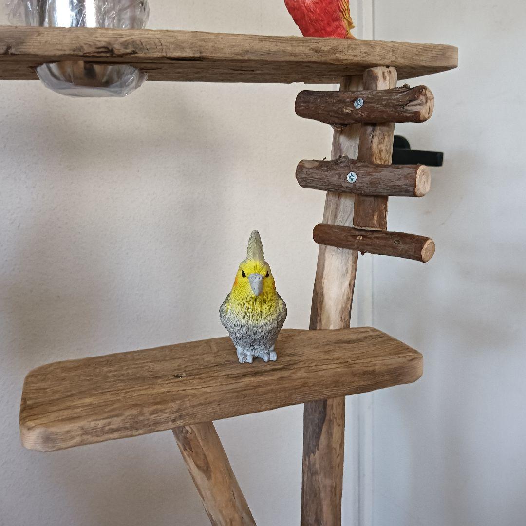 バードアスレチックジム大型 ③ 天然木 自然木 流木 インコ おもちゃ