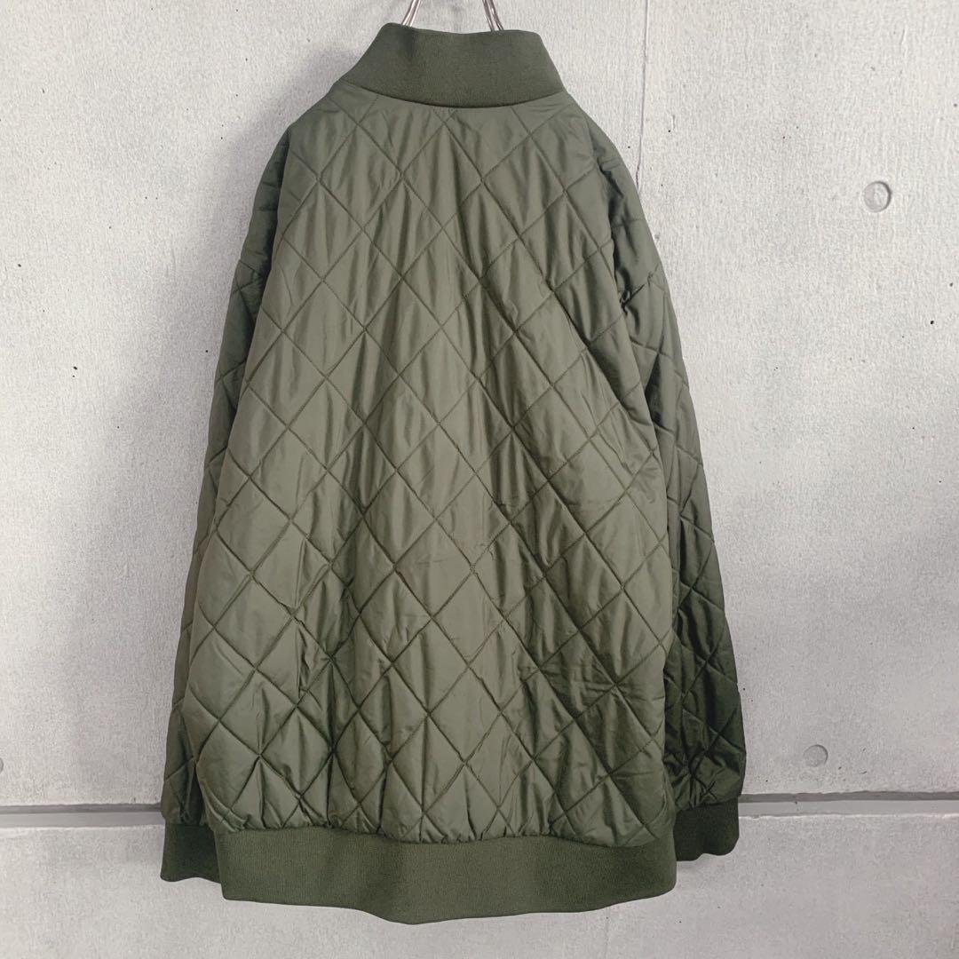 ノースフェイス　キルティングジャケット　カーキ　メンズXL