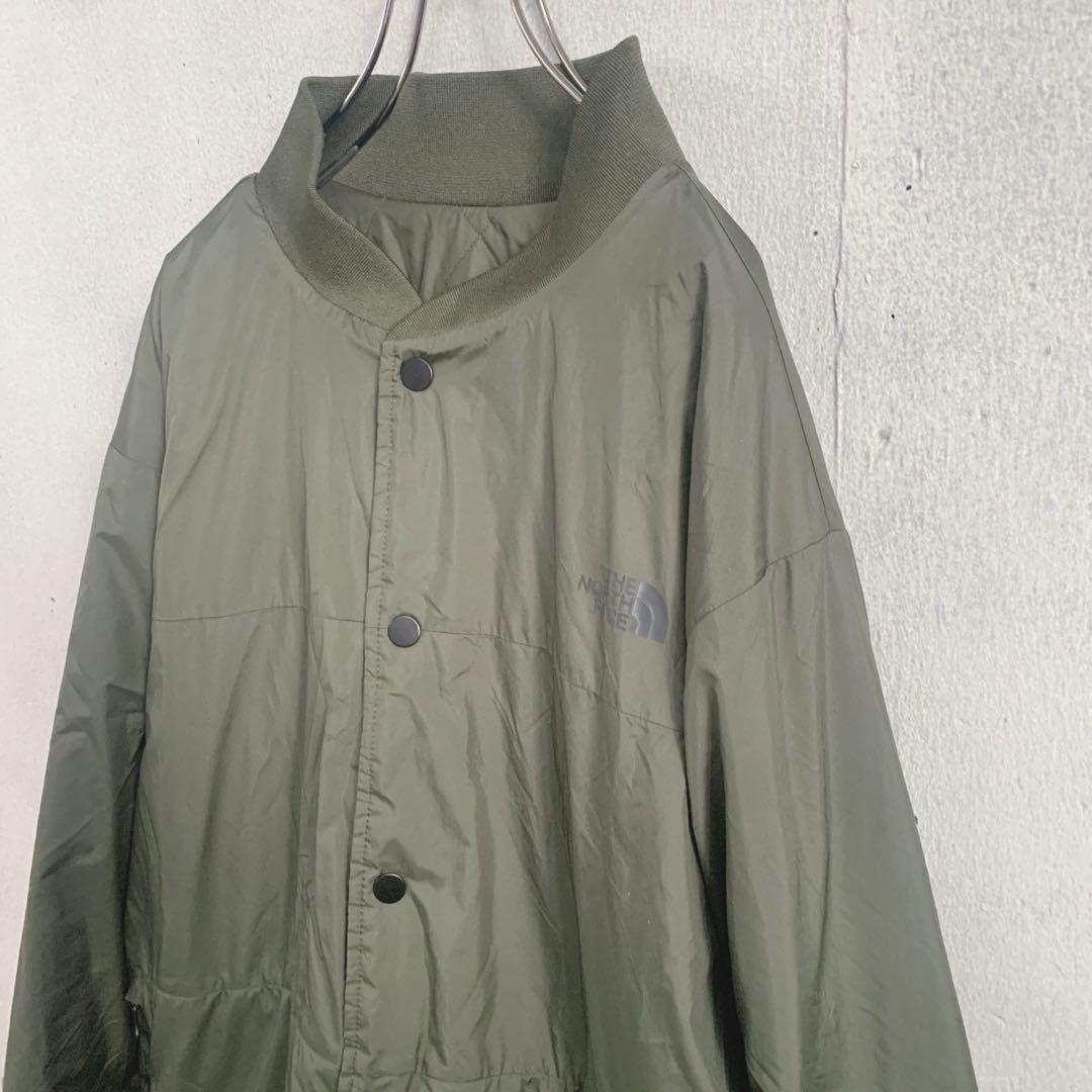 ノースフェイス　キルティングジャケット　カーキ　メンズXL