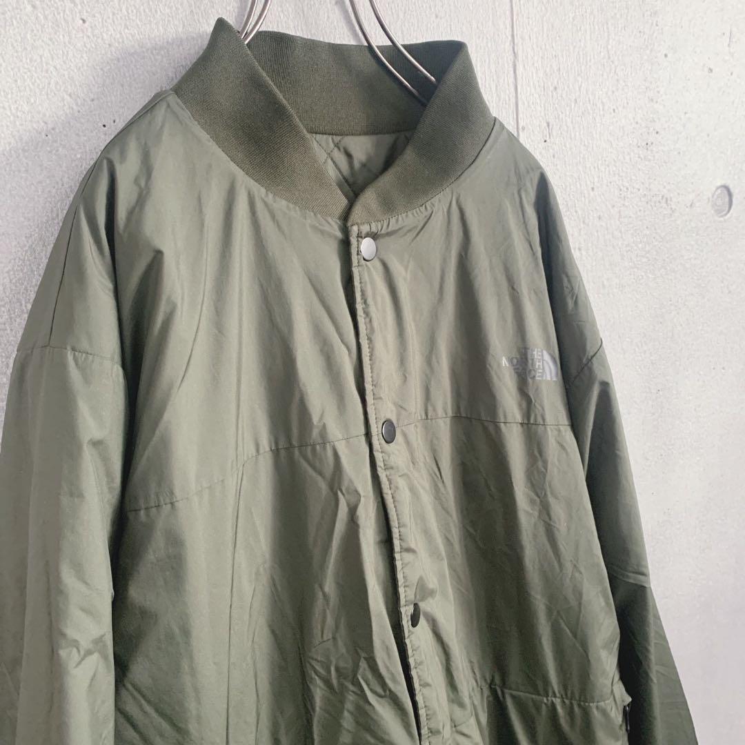 ノースフェイス　キルティングジャケット　カーキ　メンズXL