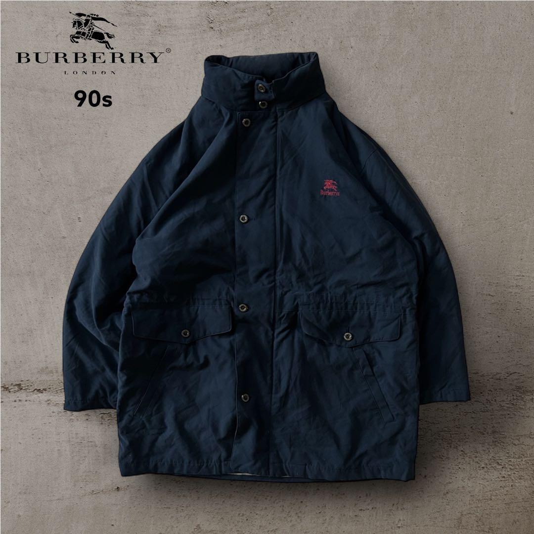 美品希少90s日本製Burberrys’バーバリーステンカラーコートドローコード