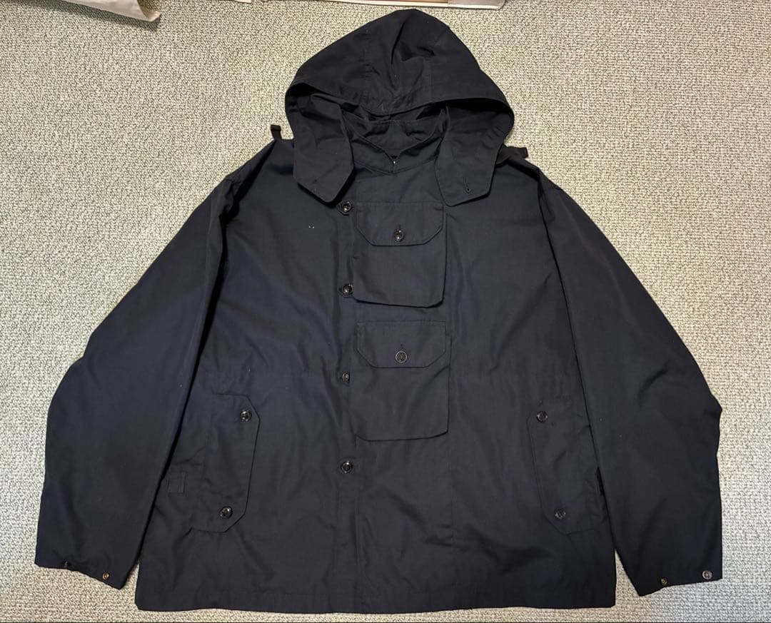 エンジニアドガーメンツ MTジャケット PCポプリン Dネイビー L USA製