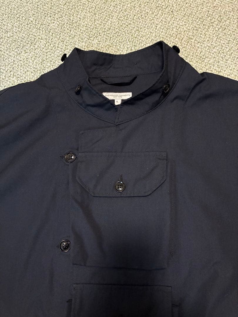 エンジニアドガーメンツ MTジャケット PCポプリン Dネイビー L USA製