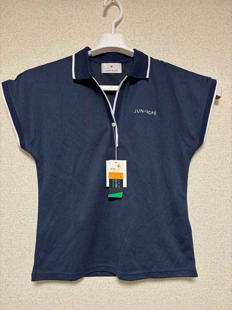 JUN&ROPE ネイビー 半袖ポロシャツ　新品未使用品