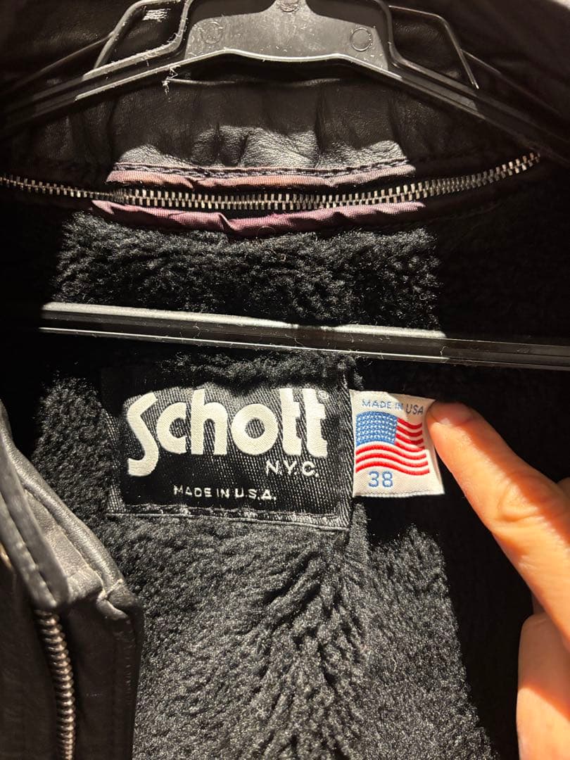 schottシングルライダースジャケット 641