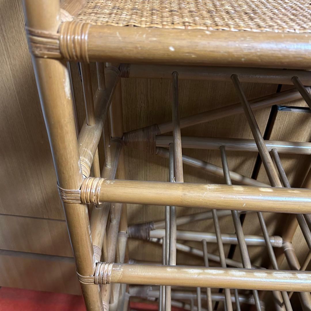 籐　ラタン　収納　7段