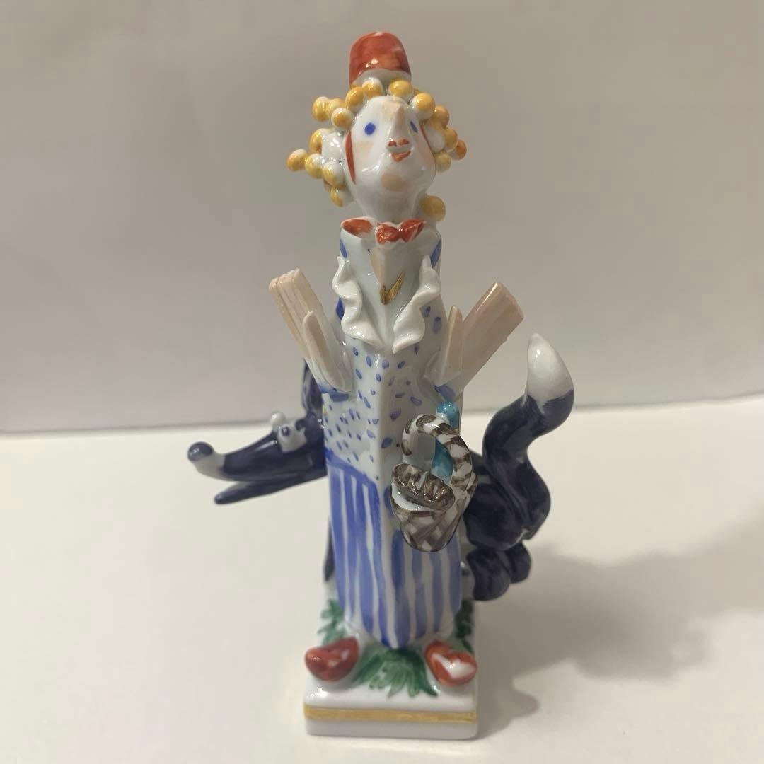 マイセン 手捻り人形 赤頭巾ちゃん