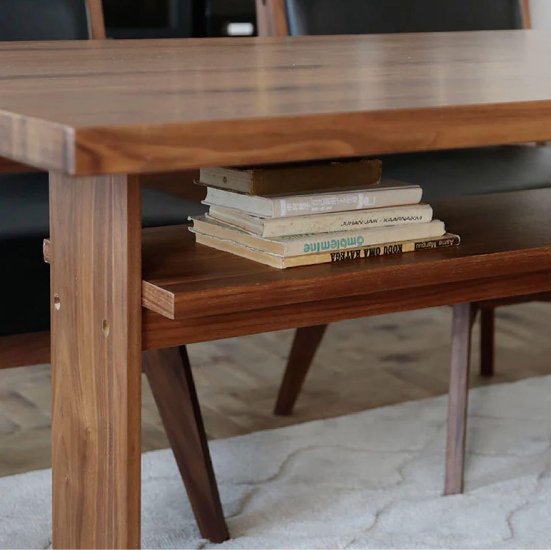 【実物アップ】クラッシュゲート カインダイニングテーブル ウォールナット