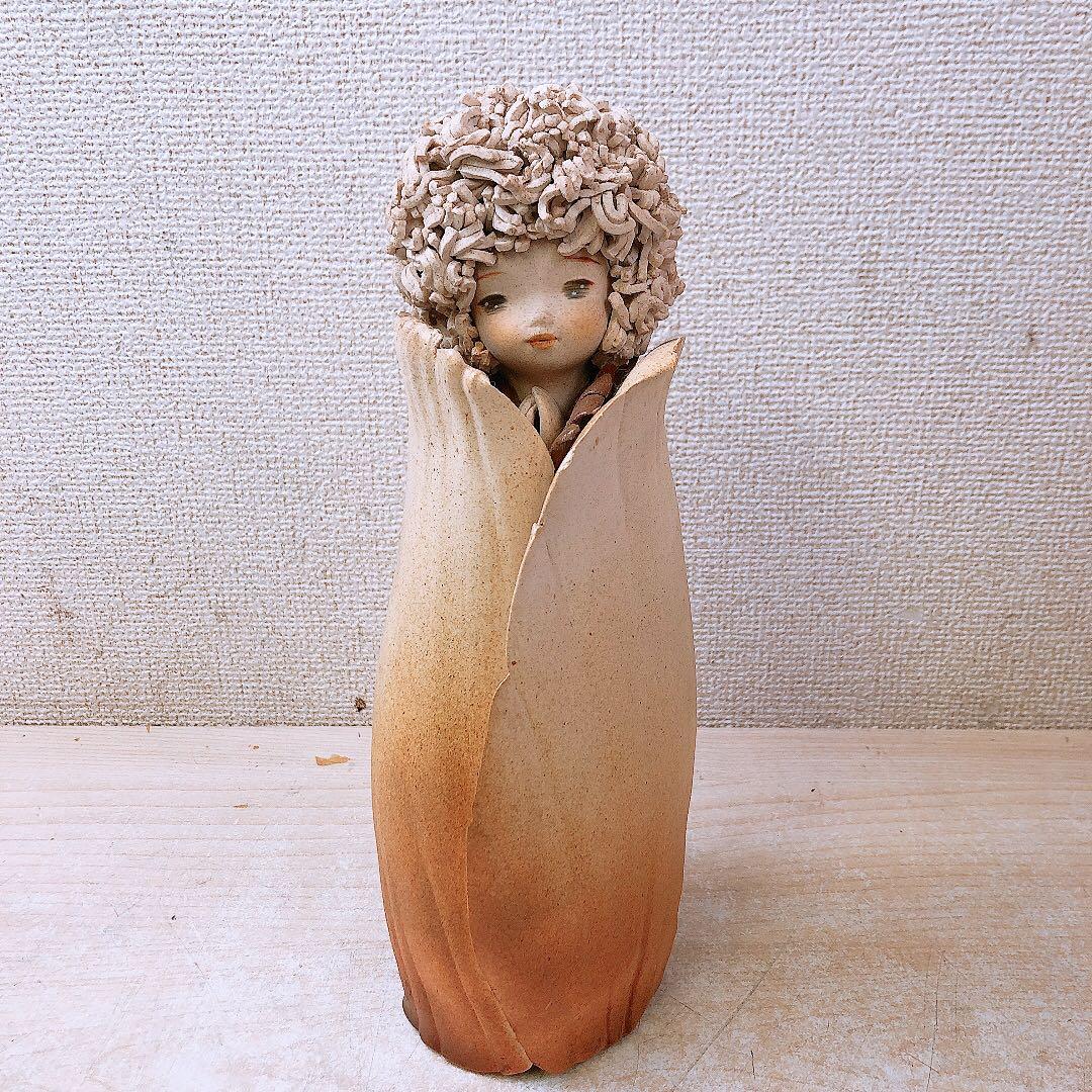 N*g様 ④竹内祥子 陶器作品 陶人形 森の精 ビスクドール アンティーク 置物
