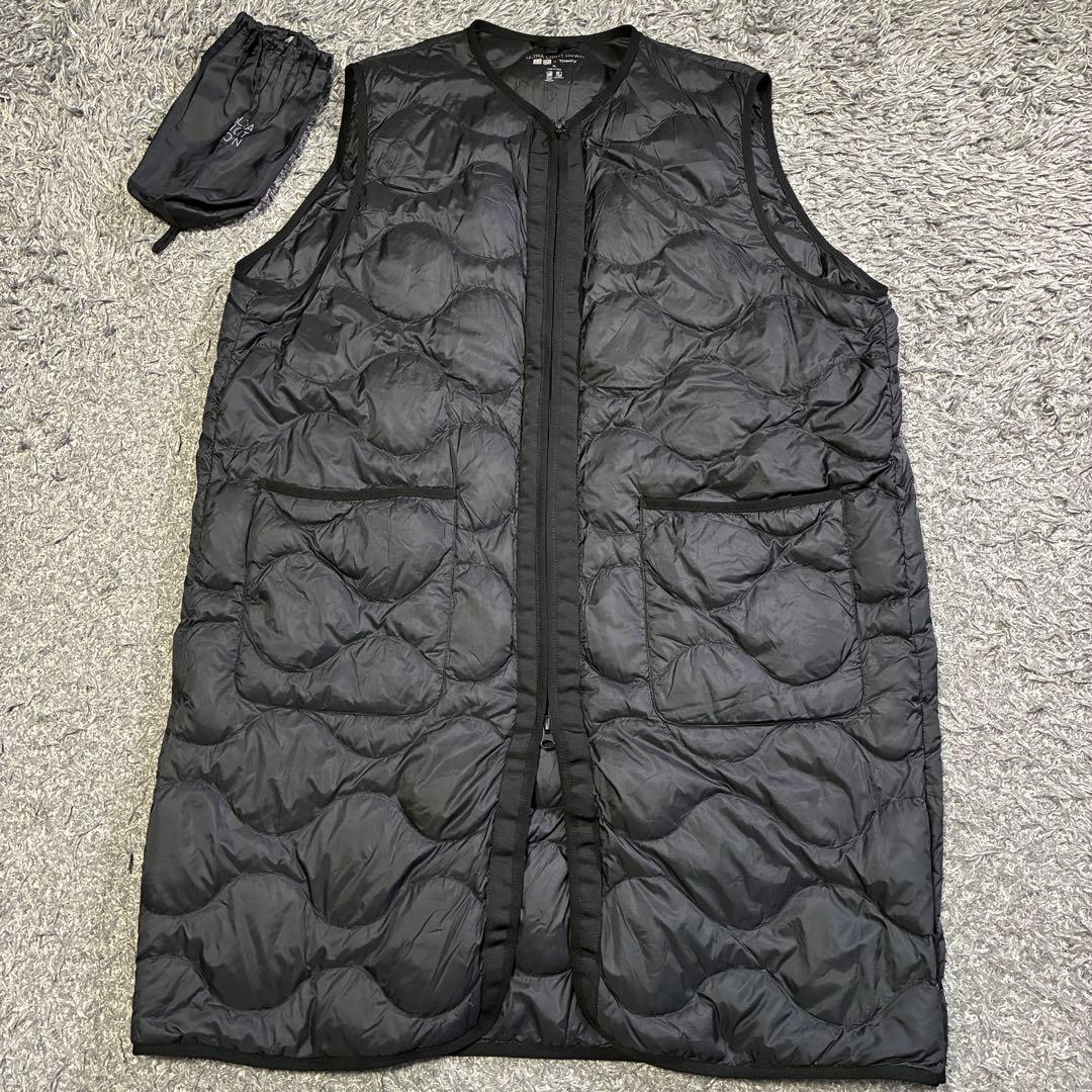 【美品】ユニクロ×セオリー ウルトラライトダウンロングベスト XL 収納袋付き
