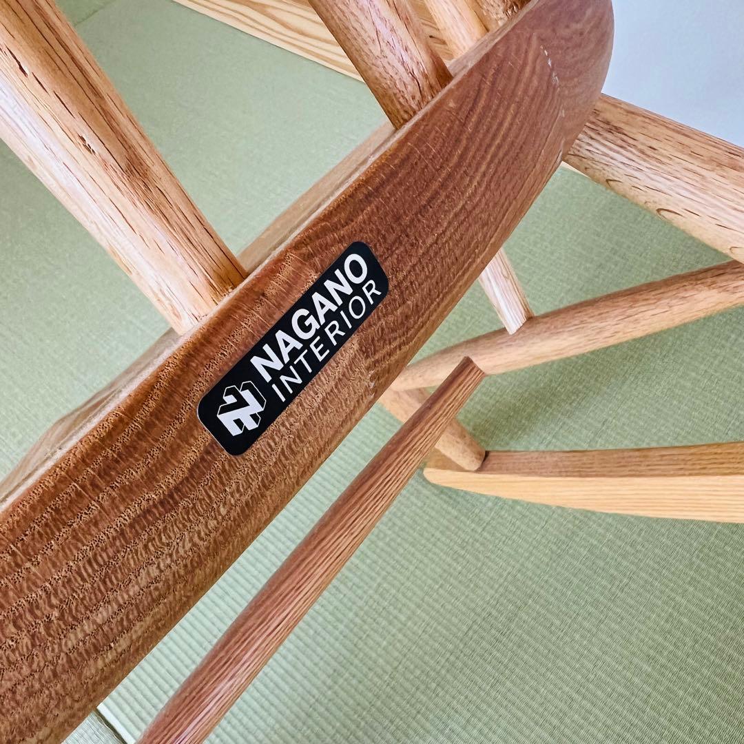 数回使用程度 ナガノインテリア ロッキングチェア LC318-1P RO-HO