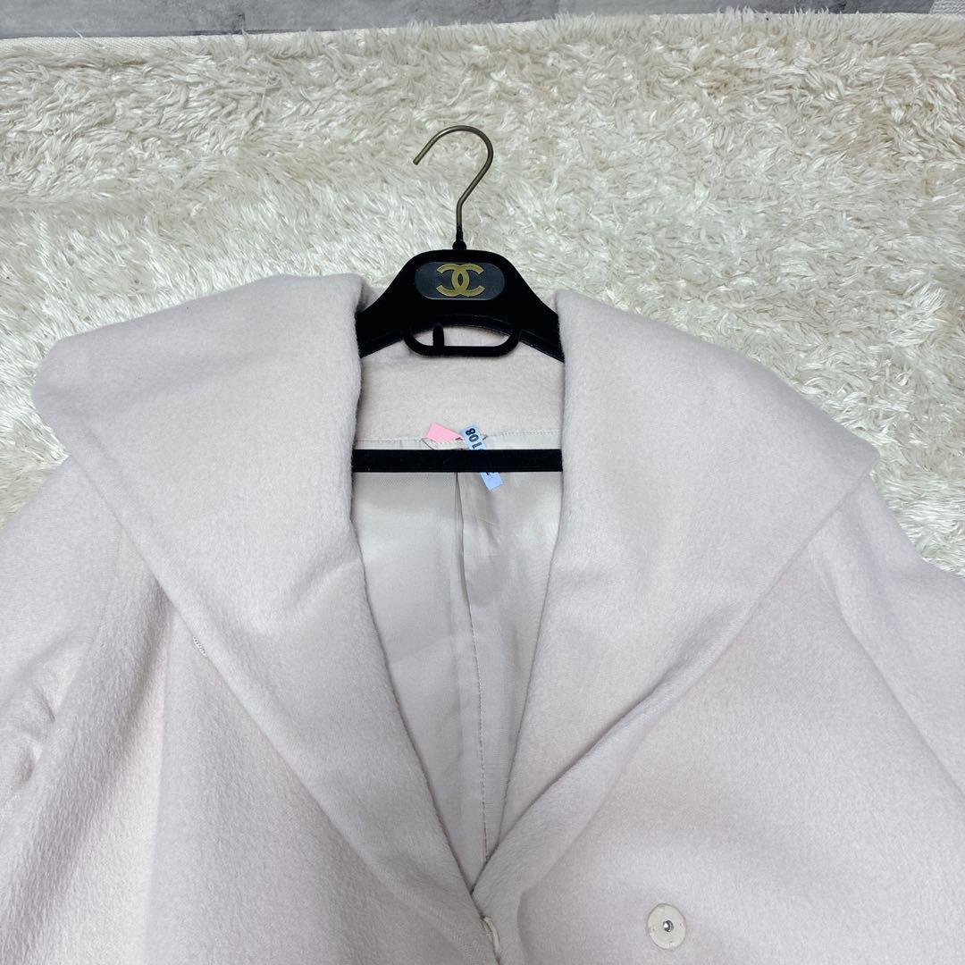 ジャケット・アウター ANAY GOWN COAT ACTRESS COLLAR PINKIVORY