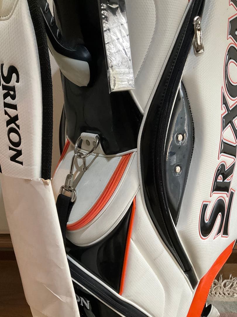 Srixon キャディバッグ ホワイト・オレンジ・ブラック