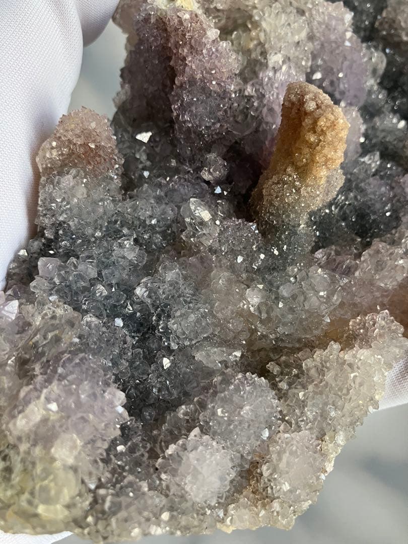 高品質　フラワーシュガーアメジスト　ドゥルージー　透明感　クラスター