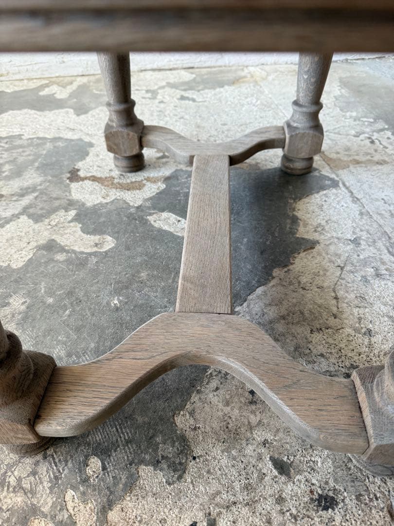 ビンテージ　ドロップリーフサイドテーブル　ドロップリーフコーヒーテーブル　剥離