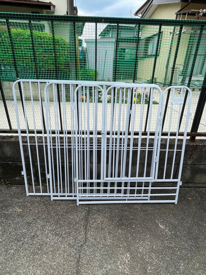 ペットサークル ドア付き スチール製　 接続式 6枚 犬ゲージ