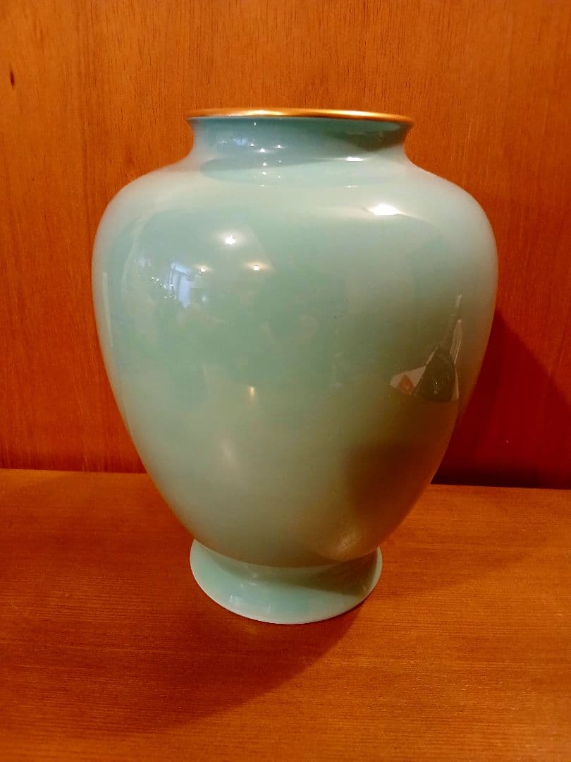 未使用　深川製磁　花瓶　宮内庁御用達