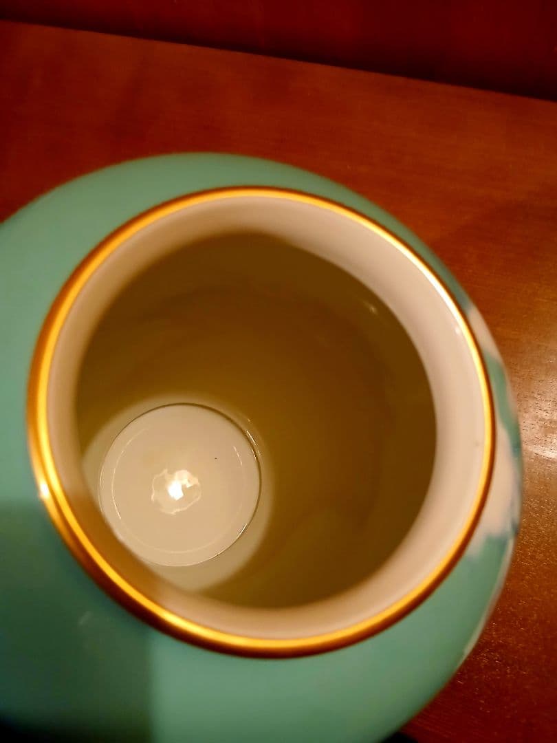 未使用　深川製磁　花瓶　宮内庁御用達