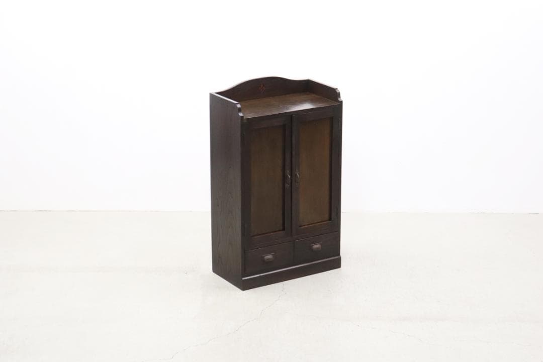 レトロ キャビネット 食器棚 書棚 本棚 本箱 収納 水屋