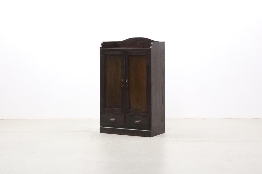 レトロ キャビネット 食器棚 書棚 本棚 本箱 収納 水屋