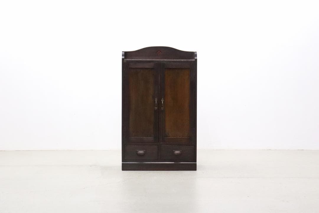 レトロ キャビネット 食器棚 書棚 本棚 本箱 収納 水屋