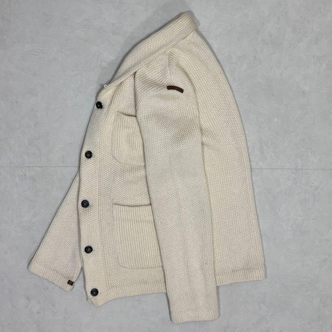 イノウエブラザーズ　ショールカラー　カーディガン　アルパカ100% ニット