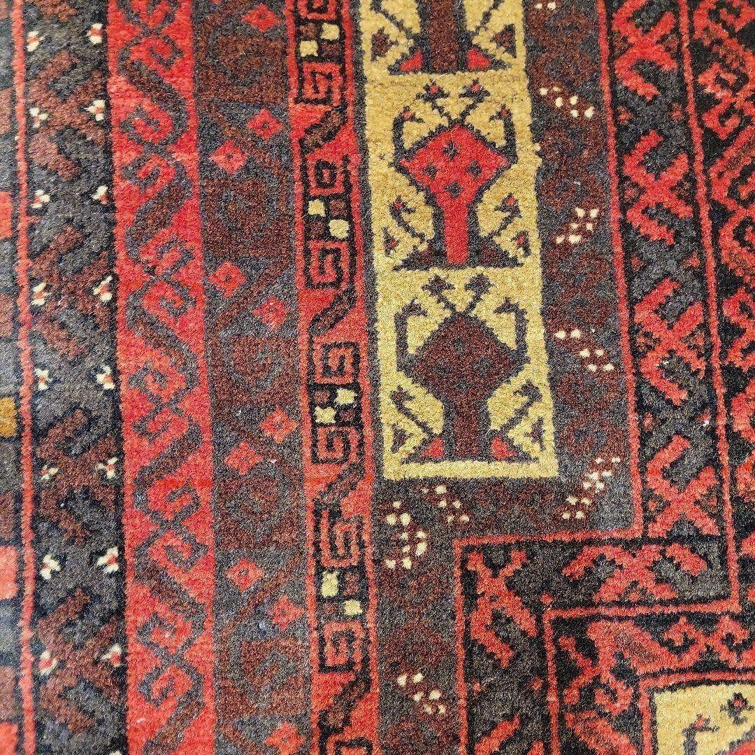 84x140cmアフガン・ラグ(24）じゅうたん・タペストリー・ギャッベ・ラグ