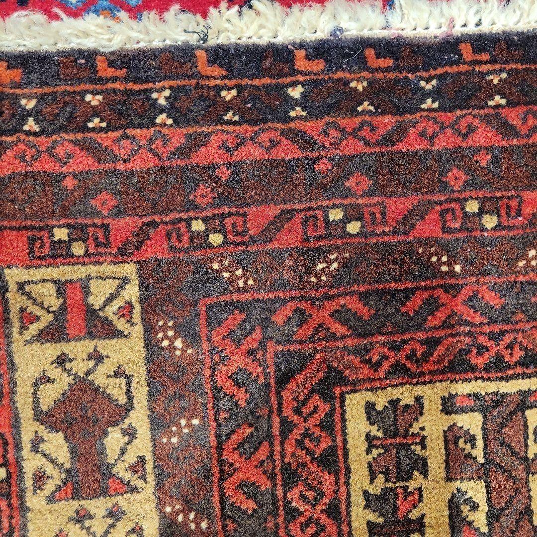 84x140cmアフガン・ラグ(24）じゅうたん・タペストリー・ギャッベ・ラグ