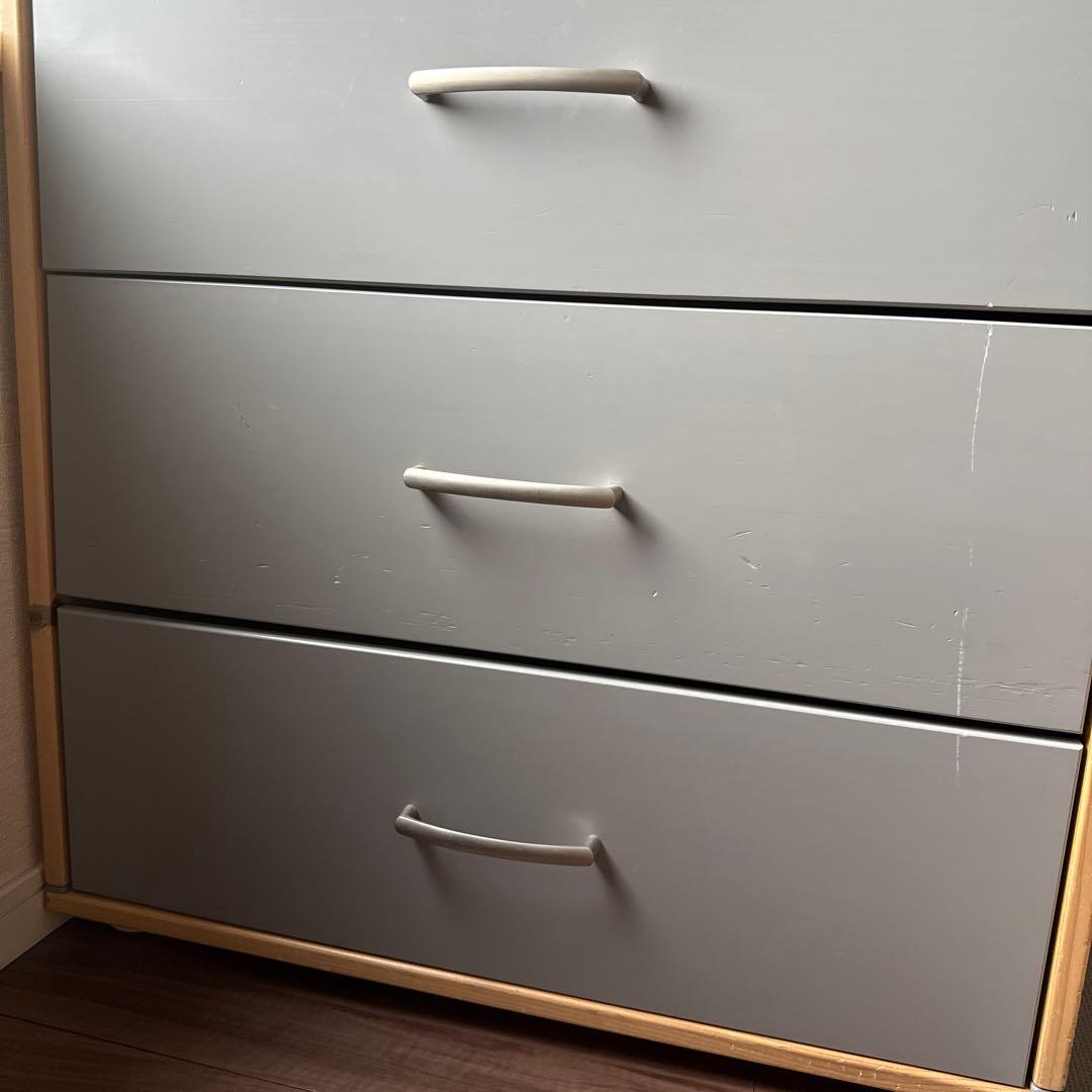 FLEXA 北欧家具木製チェスト(最下段引出し少々難あり)