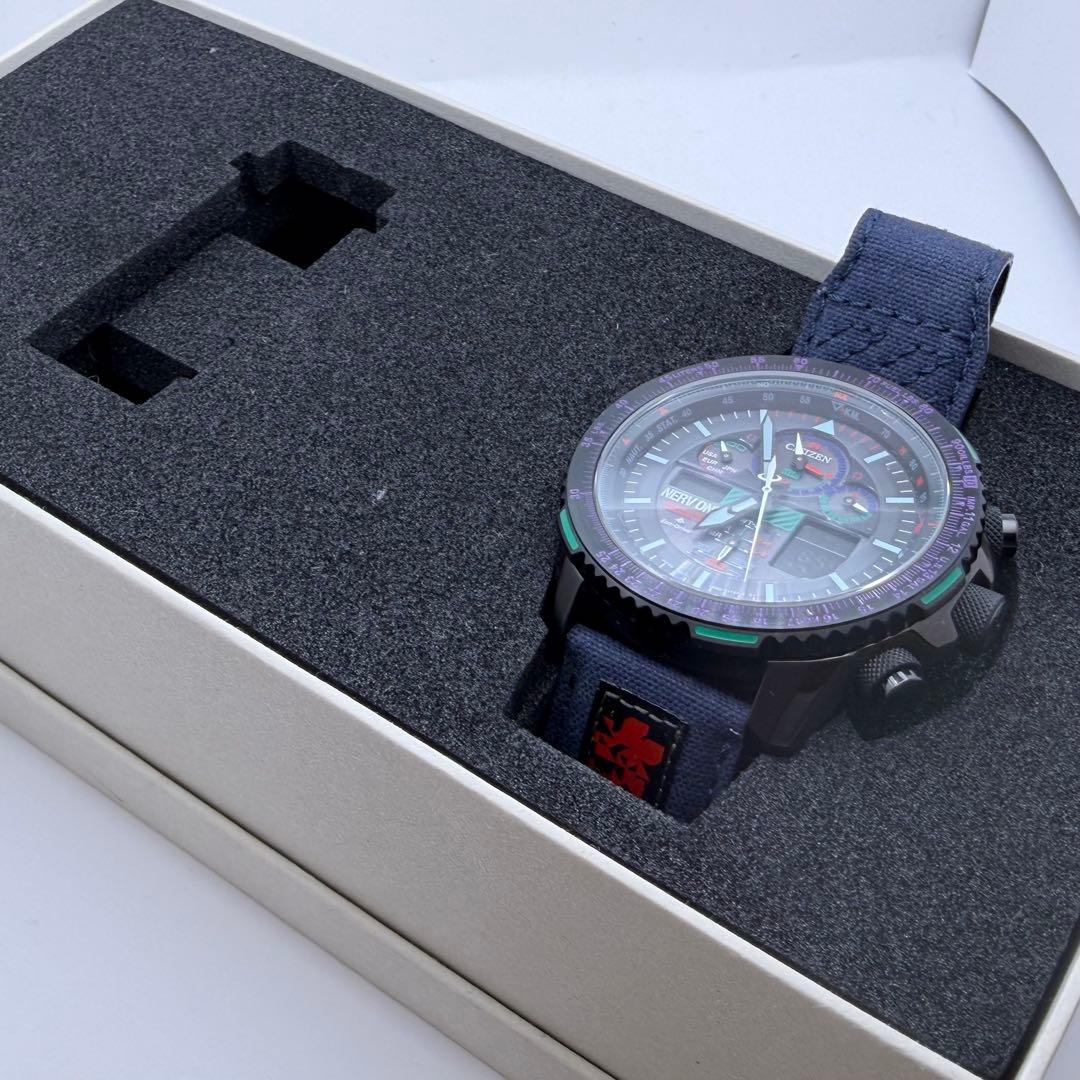 【新品未使用】500本限定　シチズン　エヴァンゲリオン　ネルフエディション　箱付