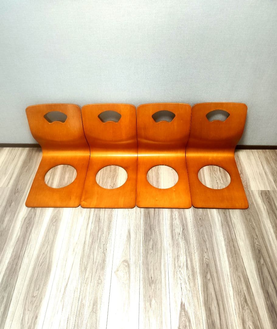 Kaga曲げ 木座椅子　 8脚