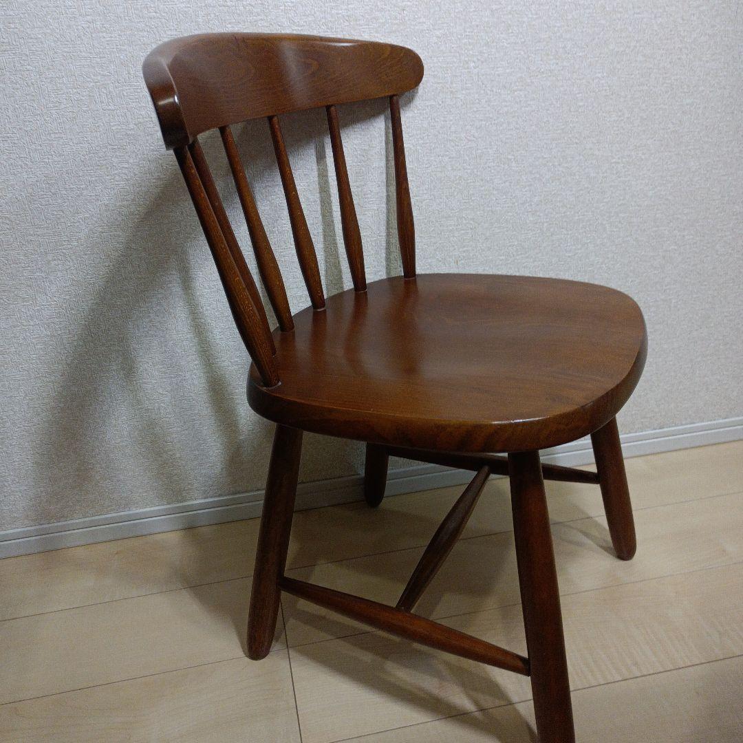 高級　 飛騨家具　WINDS 木製 ヴィンテージ チェア　2脚セット