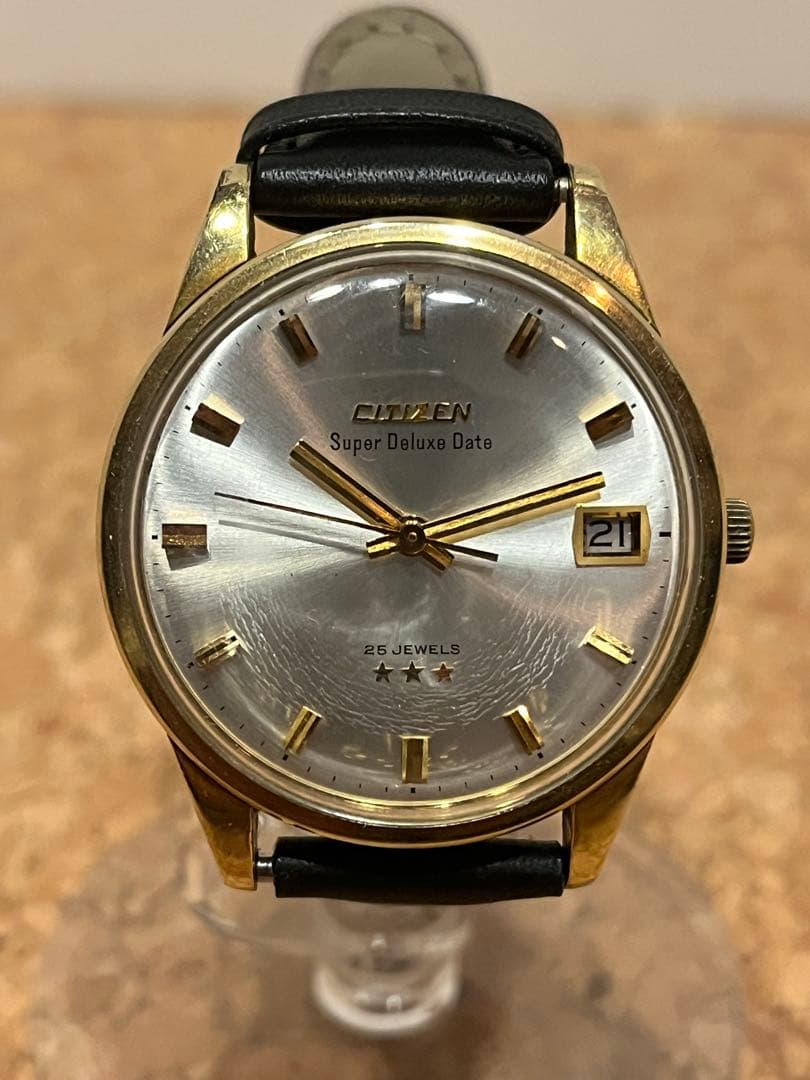 ジャンク品シチズン スーパーデラックス デイト14K GOLD FILLED