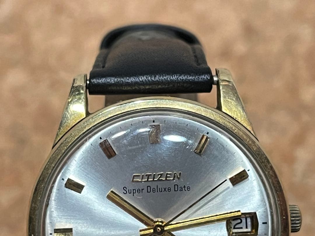 ジャンク品シチズン スーパーデラックス デイト14K GOLD FILLED