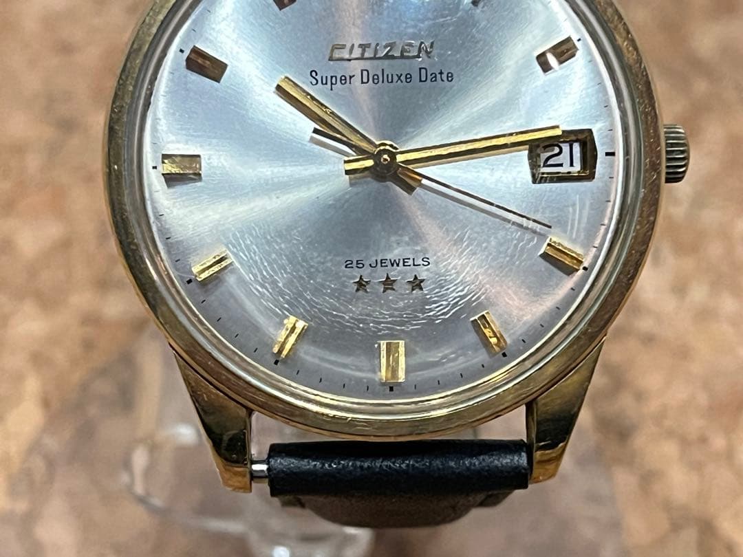 ジャンク品シチズン スーパーデラックス デイト14K GOLD FILLED