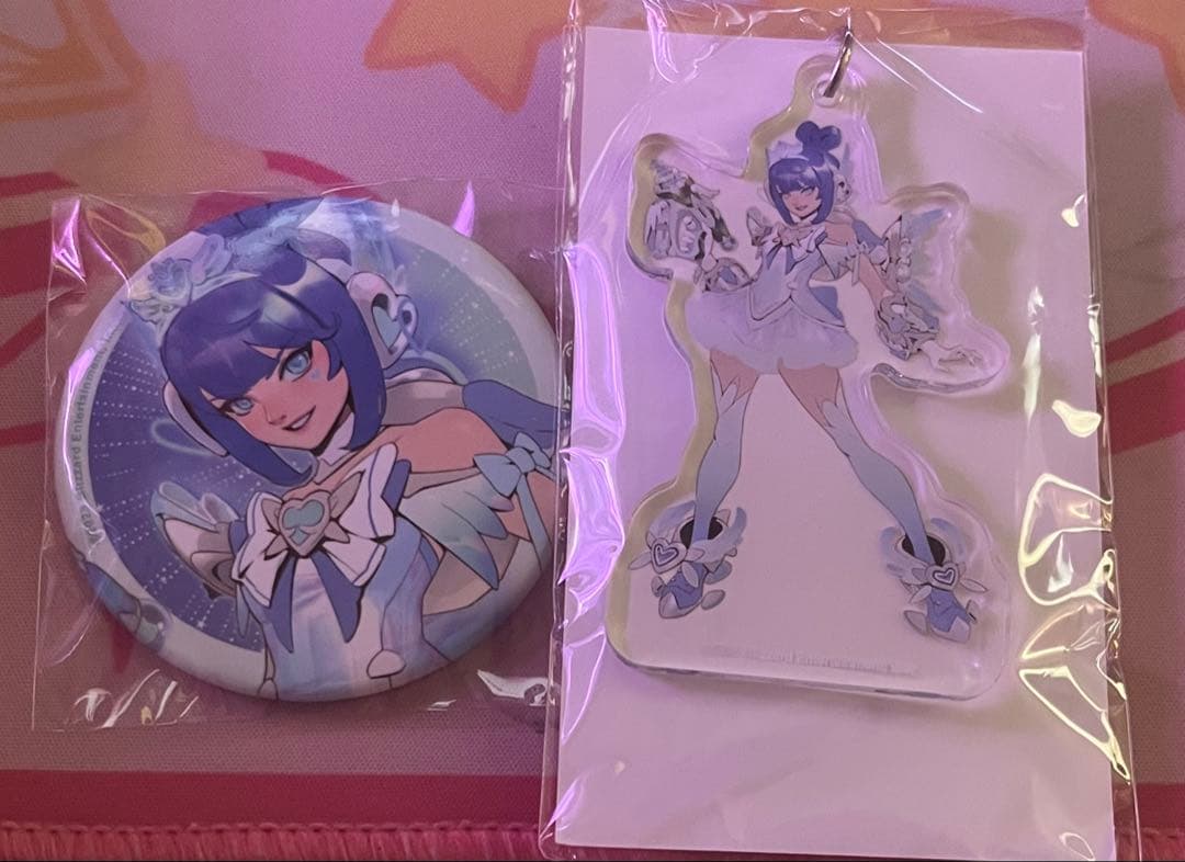 オーバーウォッチ2 ラッフルくじ　ジュノ　缶バッジ　アクリルキーホルダー