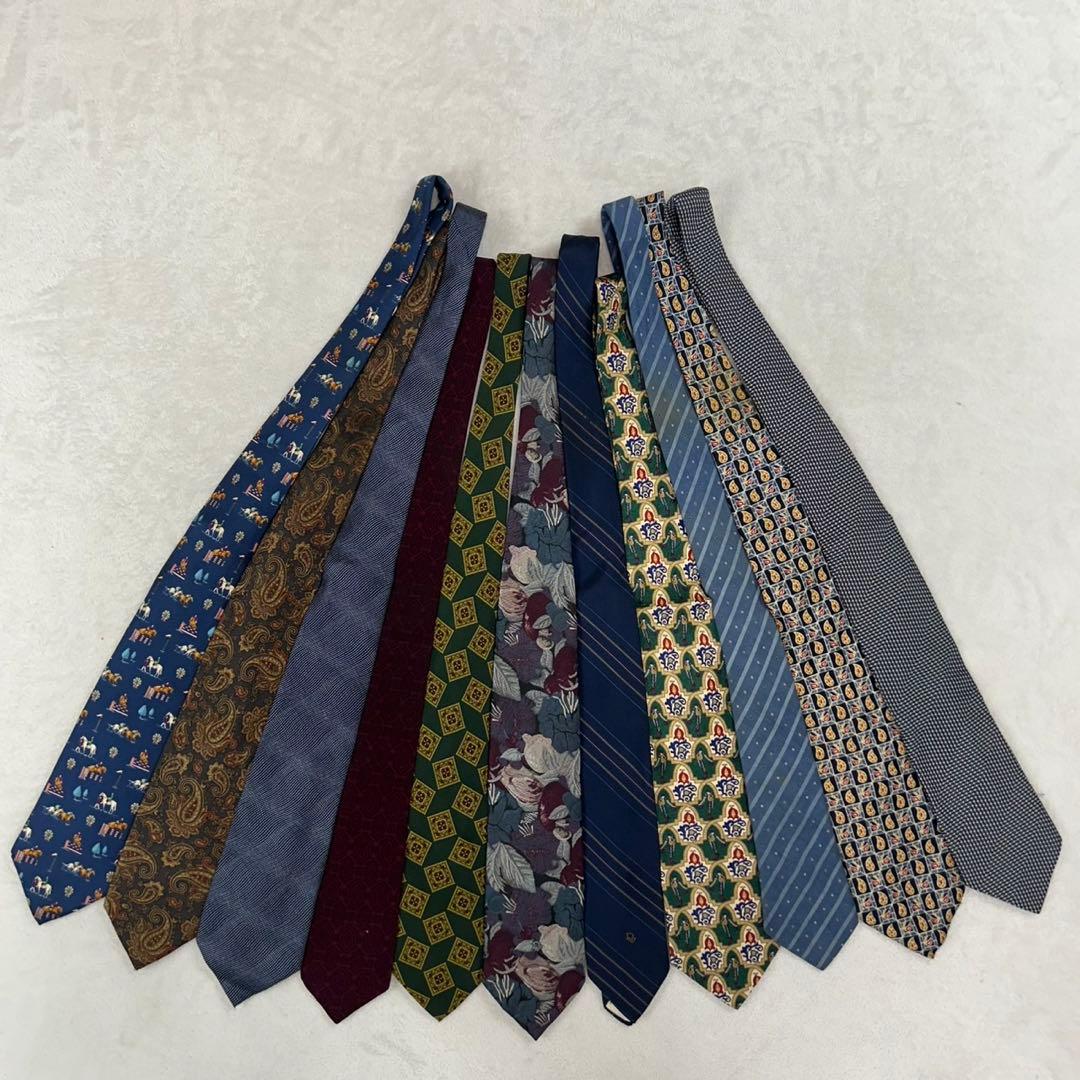 NM28 クリスチャンディオール 11本 セット まとめ売り ネクタイ メンズ