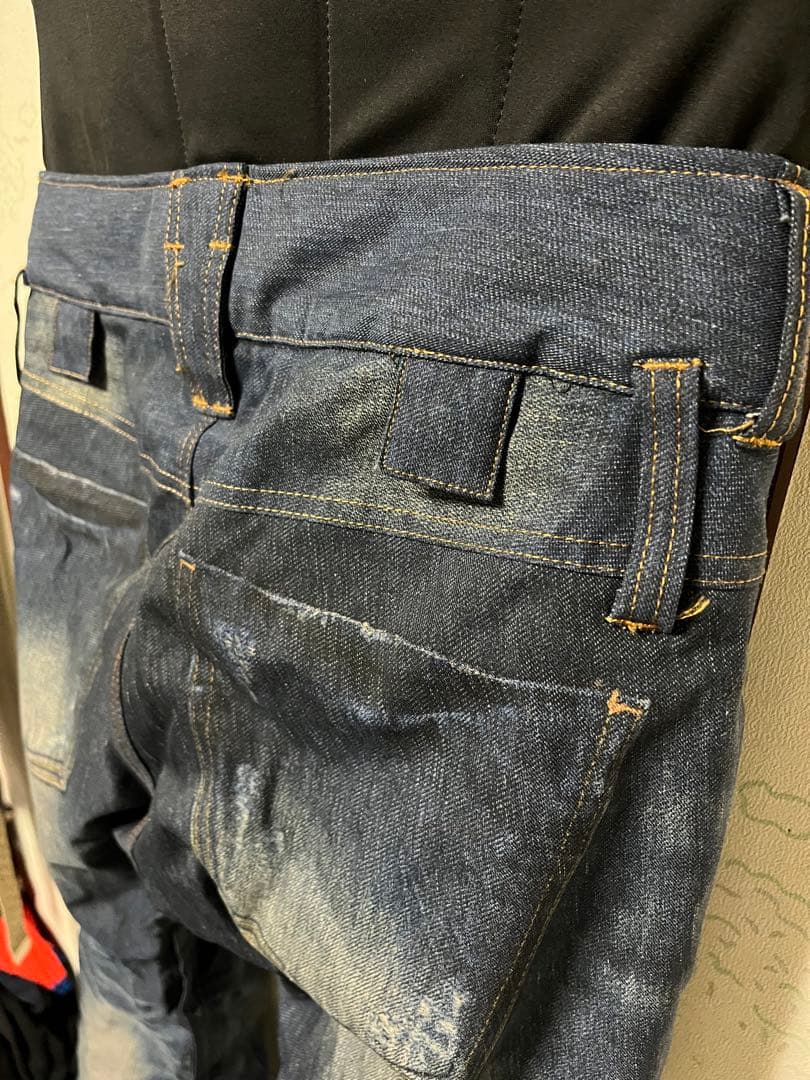 カ*ル様 美品 キスマーク デニム柄 スノボパンツGACKT ガクト ルージュ・