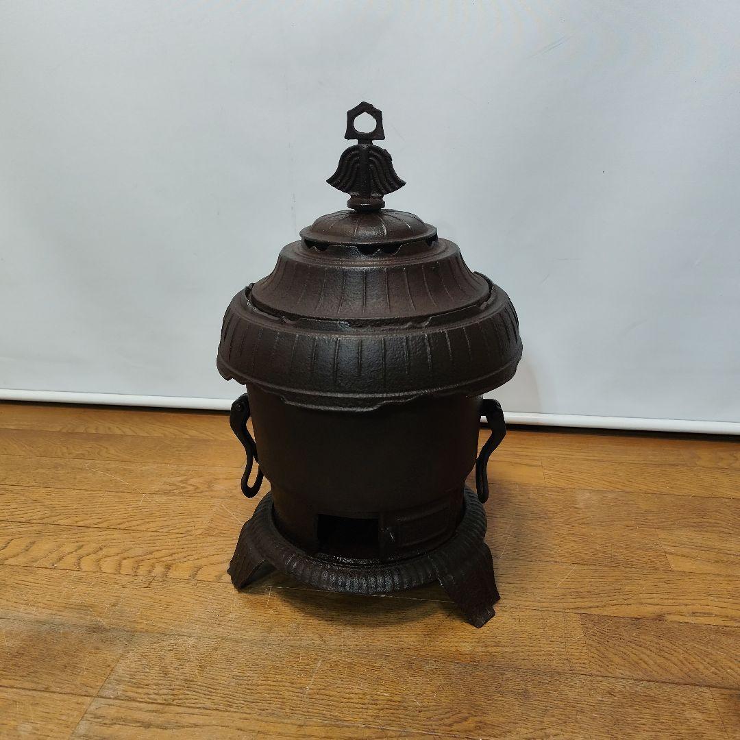 アンティーク 小ぶりの鋳鉄製薪ストーブ