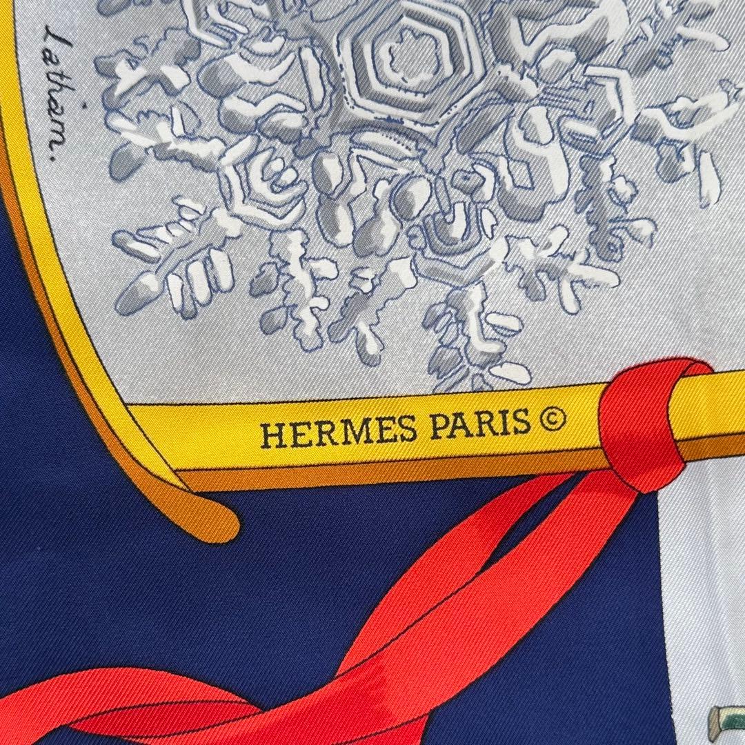 HERMES エルメス スカーフ カレ90 去年の雪 Neige d’Antan