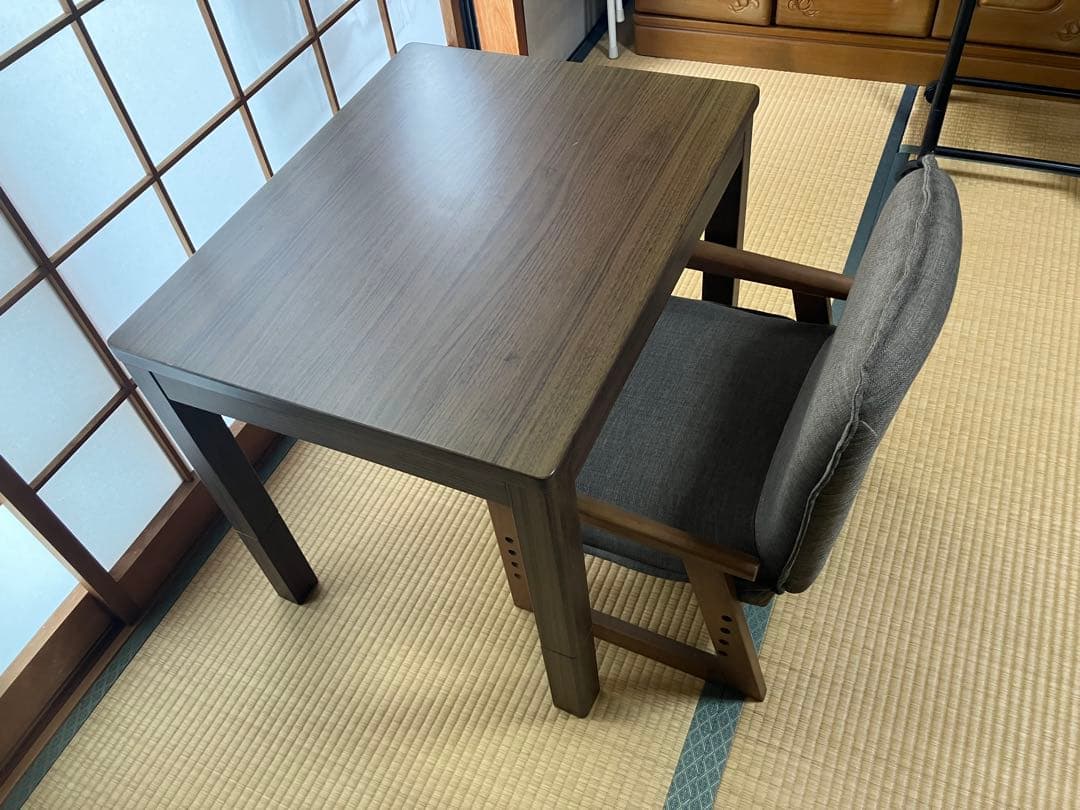 ユアサプライムス お一人様用デスク +椅子+掛け布団の3点セット　【手渡し限定】