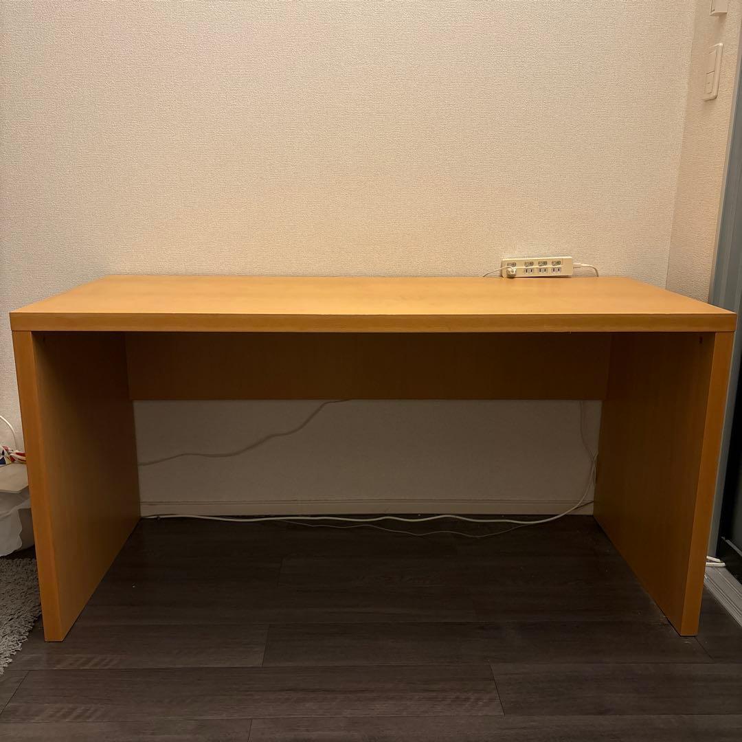 無印良品　MUJI 無垢材デスク　ブナ材　コの字