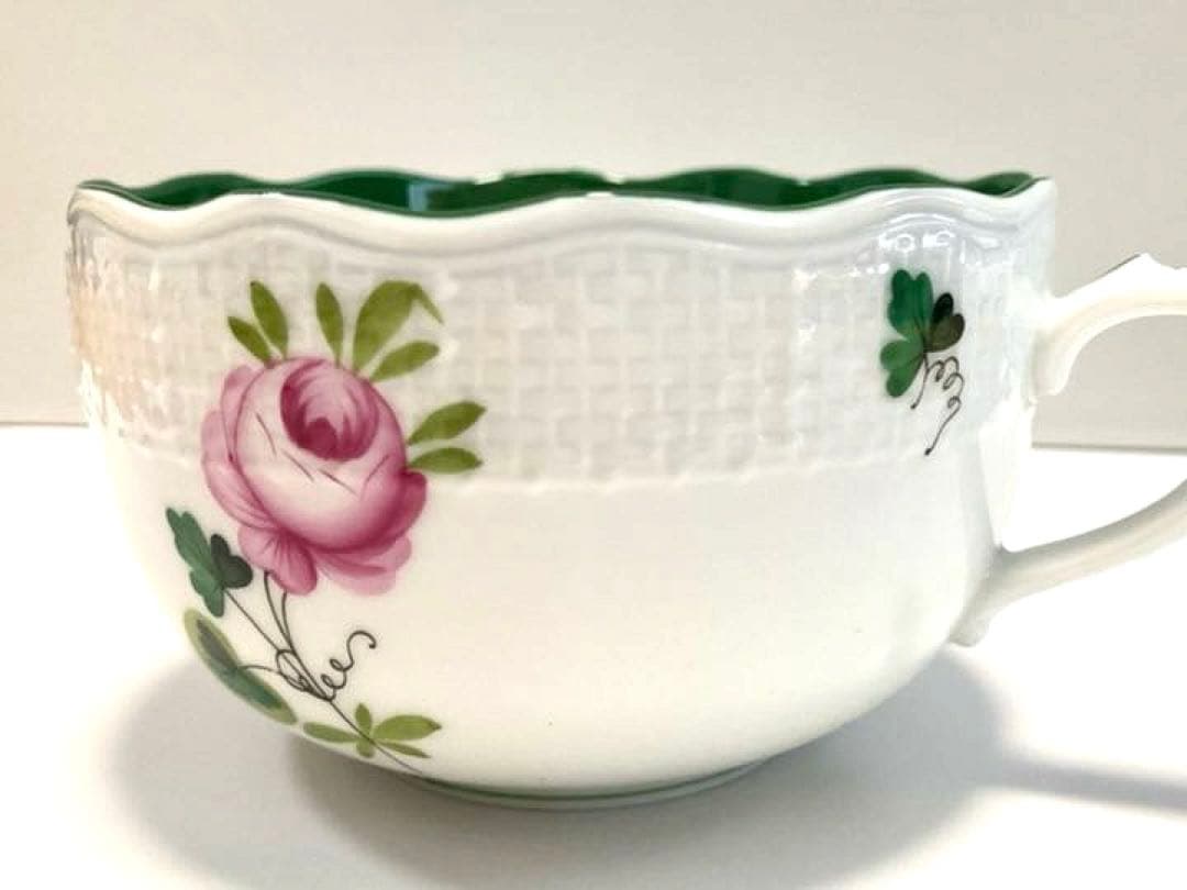 【美品】ヘレンド　ウィーンの薔薇 ティーカップなど3点セット