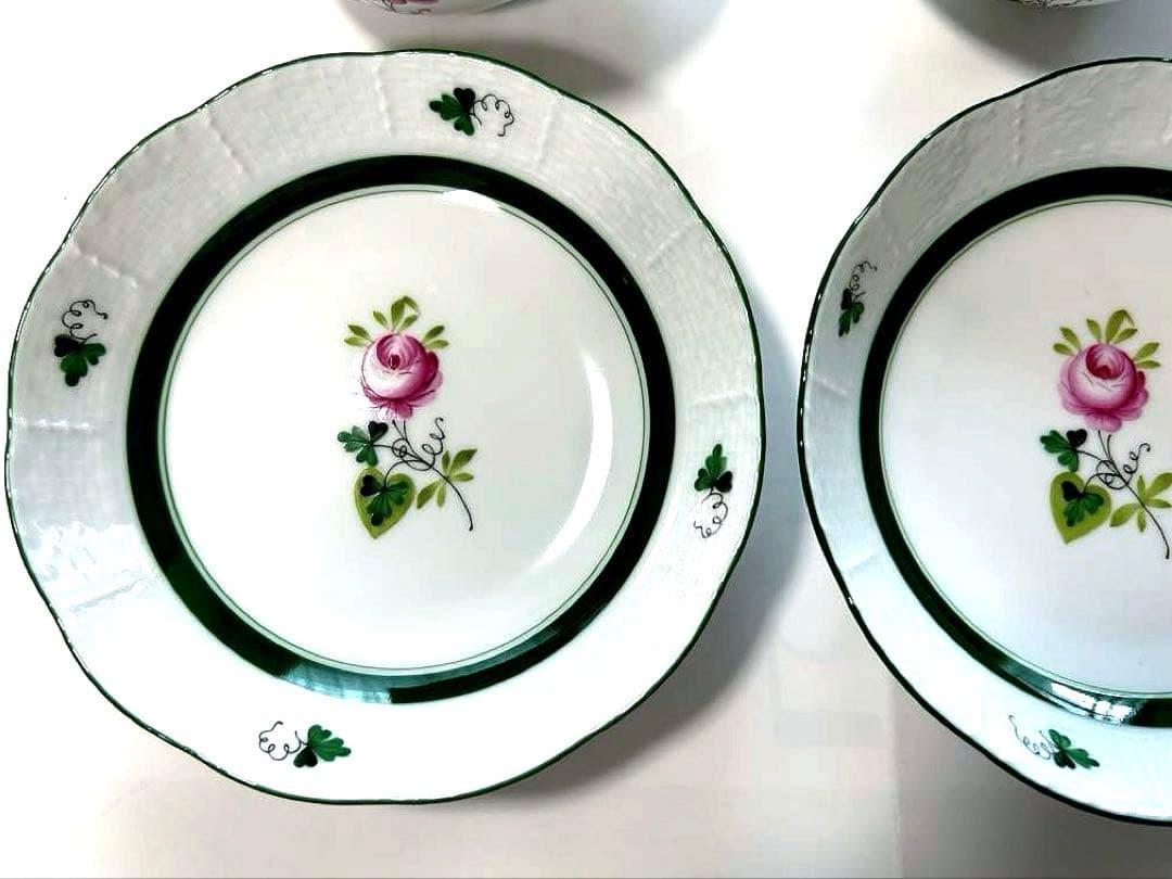 【美品】ヘレンド　ウィーンの薔薇 ティーカップなど3点セット