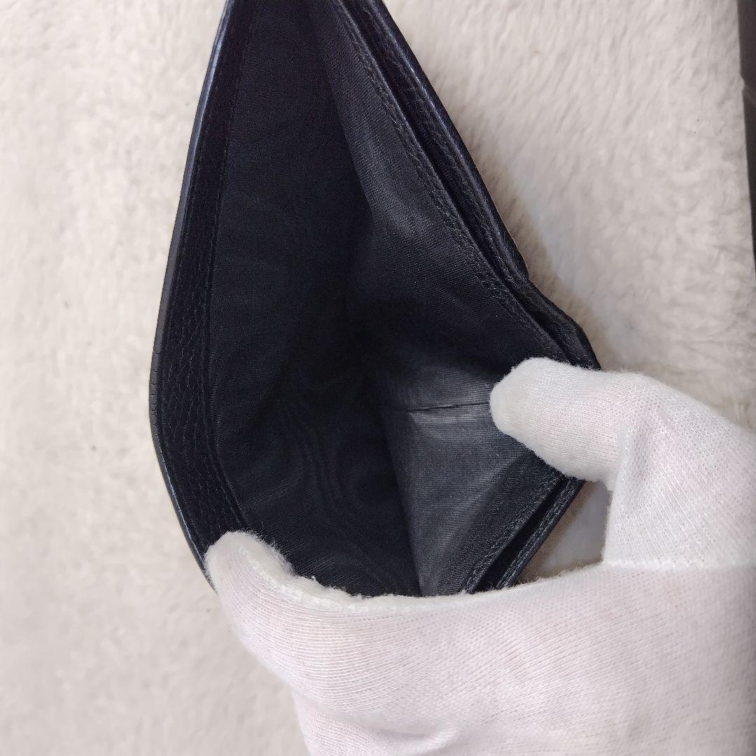 ✨美品✨ GUCCI グッチ　GGポイント　ブラック　財布　メンズ　レザー