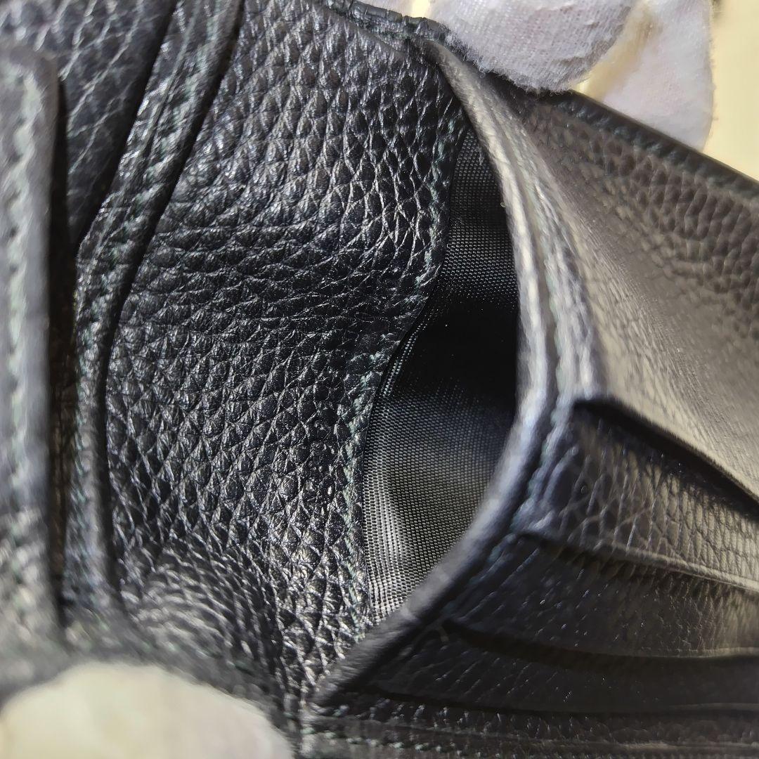 ✨美品✨ GUCCI グッチ　GGポイント　ブラック　財布　メンズ　レザー