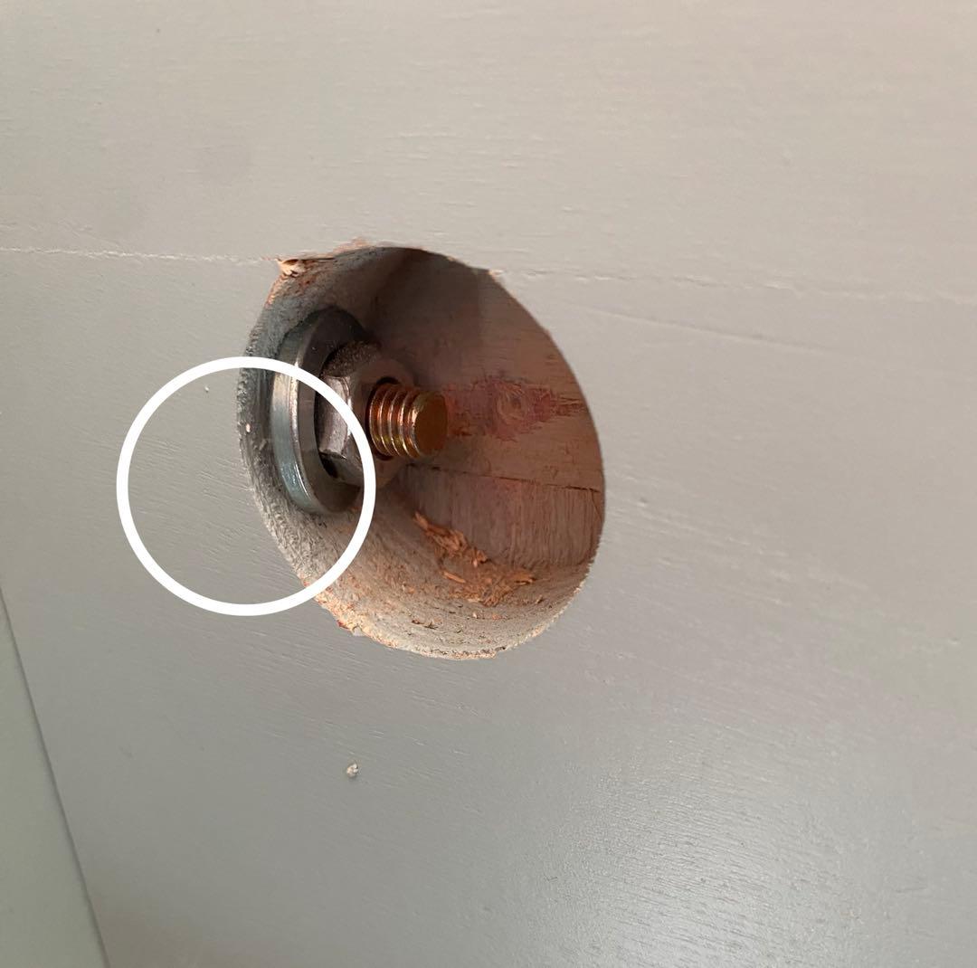 【引き取り限定】クイーンサイズベッドフレームのみ　シャビーシック