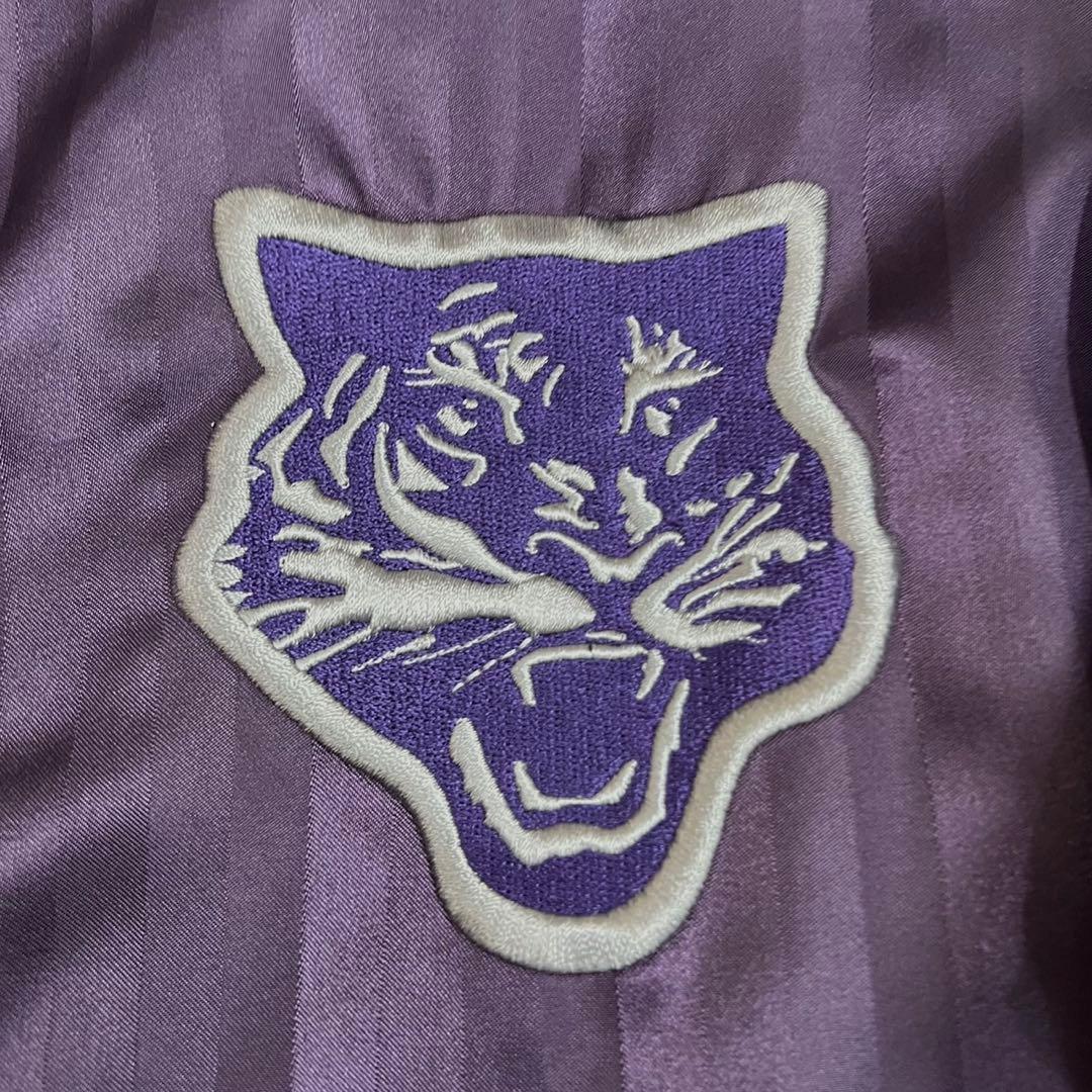 【オニツカタイガー】 メンズ 中綿入り スカジャン パープル Lサイズ