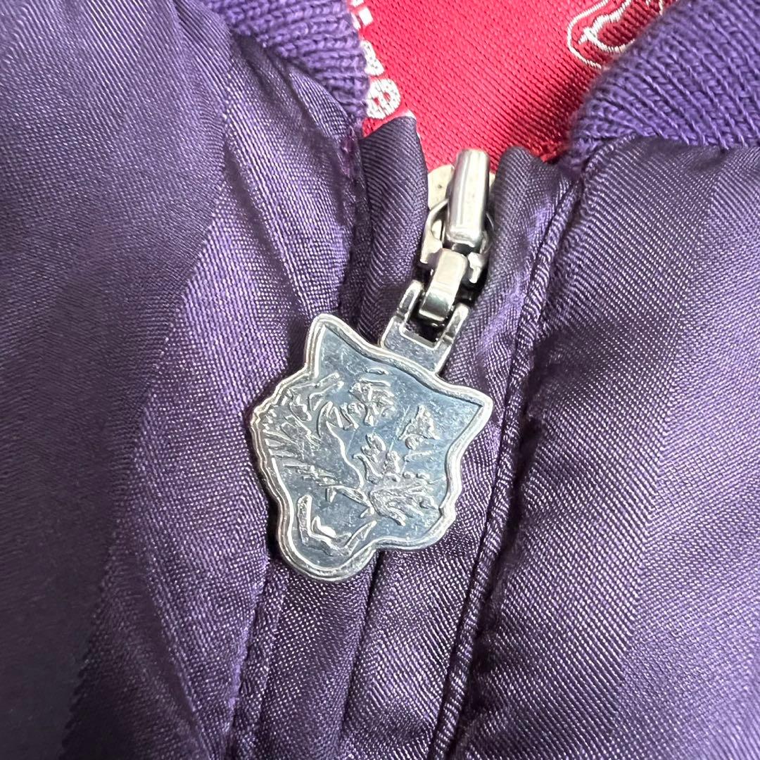 【オニツカタイガー】 メンズ 中綿入り スカジャン パープル Lサイズ